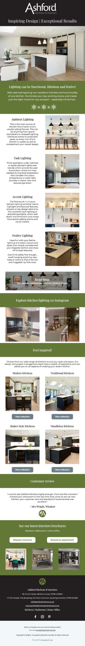 Lighting can be functional, fabulous and festive!