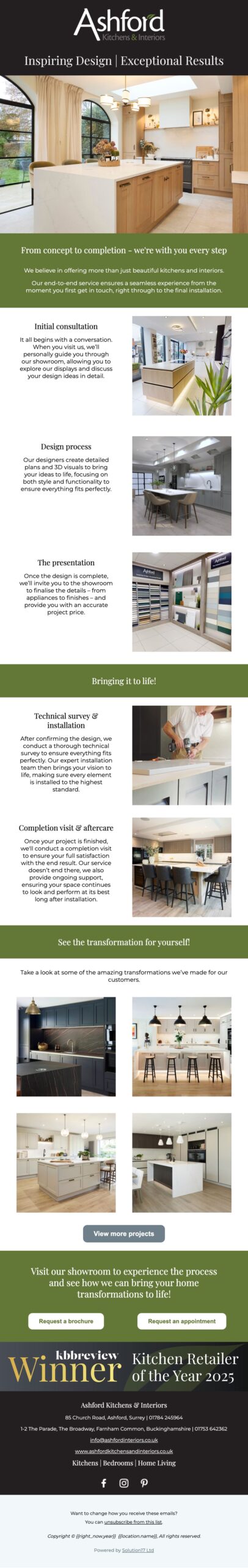 From concept to completion - we're with you every step