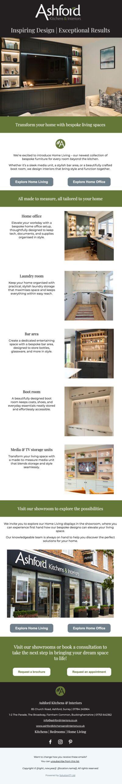 Transform your home with bespoke living spaces