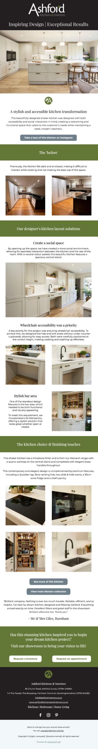 A stylish and accessible kitchen transformation