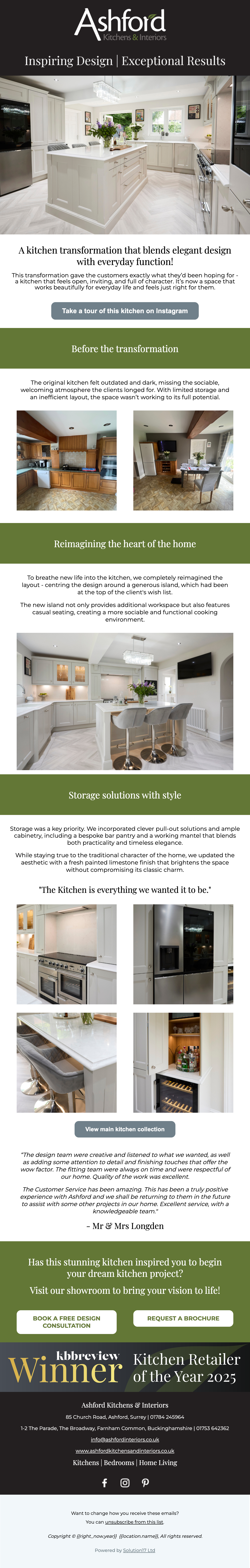 A kitchen transformation that blends elegant design with everyday function!