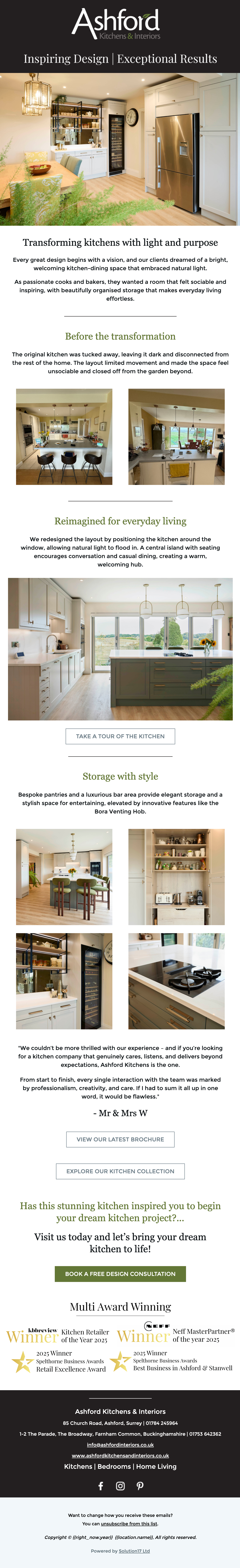 Transforming Kitchens with light and purpose