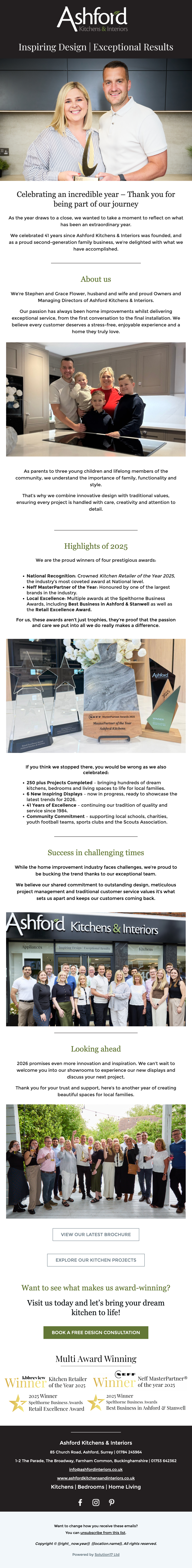 Celebrating an incredible year