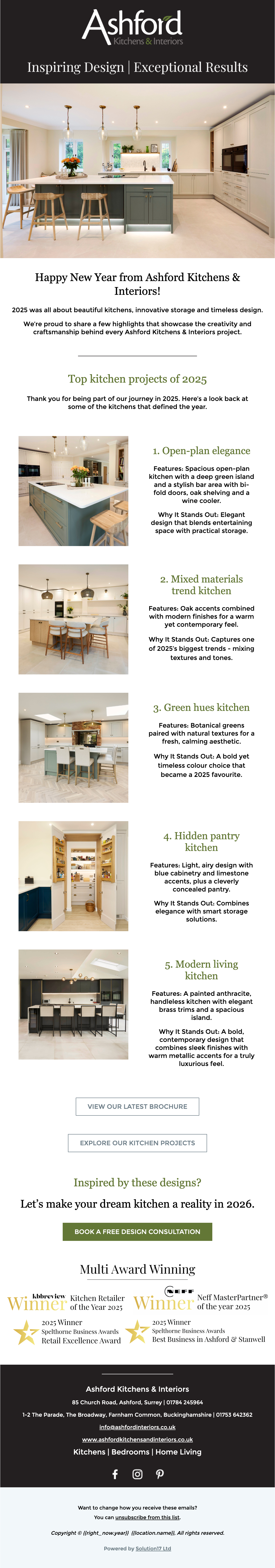 Happy New Year from Ashford Kitchens &amp; Interiors!