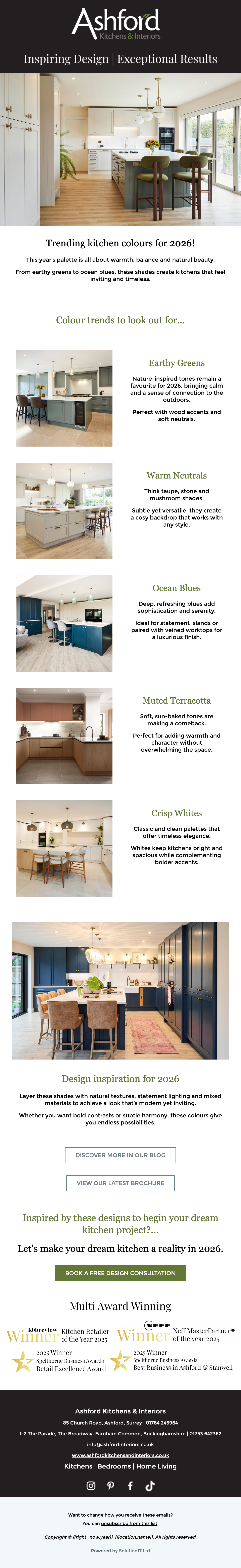 Trending kitchen colours for 2026!