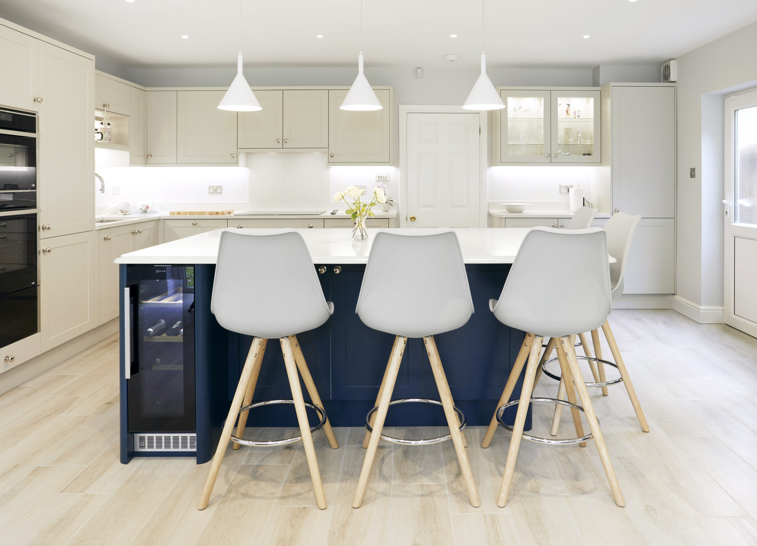 Signature Painted Limestone & Indigo Blue