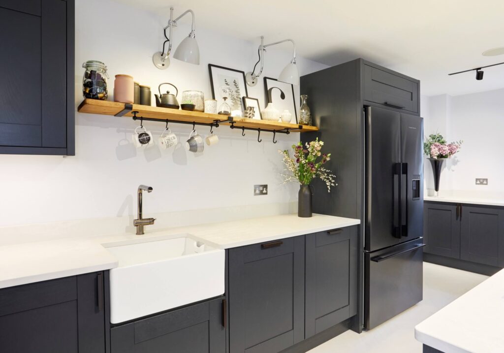 Dark Grey Shaker Kitchen Sink