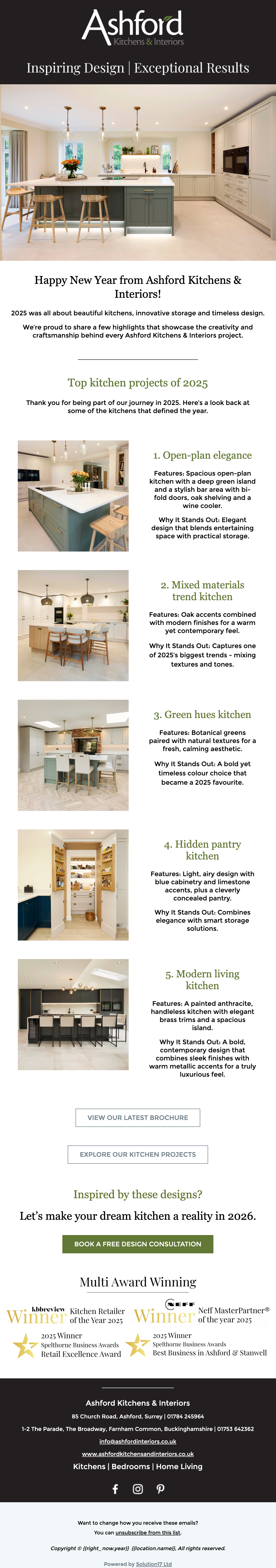 Happy New Year from Ashford Kitchens & Interiors!