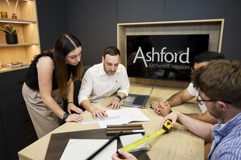 Couple_discussing_kitchen_Design-Ashford_kitchens_and_interiors